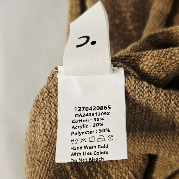 Commense Textured Sweater Tank Top XS Soft Girl Cozy Neutral Earthy Boho Style - Picture 4 of 8